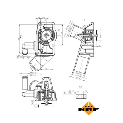 Termostat, rashladna tečnost NRF NRF 725157 IC-G0TSLD