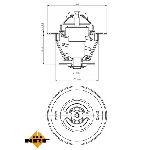 Termostat, rashladna tečnost NRF NRF 725161 IC-G0TSLF