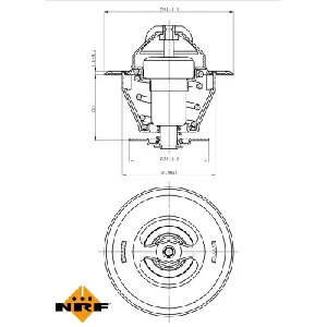 Termostat, rashladna tečnost NRF NRF 725161 IC-G0TSLF