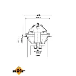 Termostat, rashladna tečnost NRF NRF 725162 IC-G0TSLG