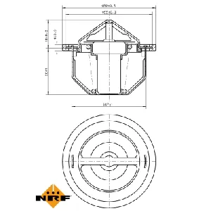 Termostat, rashladna tečnost NRF NRF 725168 IC-G0TSLL
