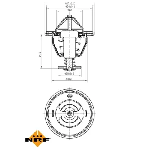 Termostat, rashladna tečnost NRF NRF 725174 IC-G0TSLP