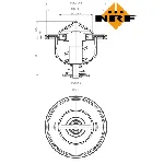 Termostat, rashladna tečnost NRF NRF 725176 IC-G0TSLR