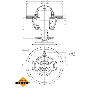 Termostat, rashladna tečnost NRF NRF 725180 IC-G0TSLT