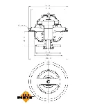 Termostat, rashladna tečnost NRF NRF 725184 IC-G0TSLX