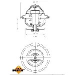 Termostat, rashladna tečnost NRF NRF 725186 IC-G0TSLZ