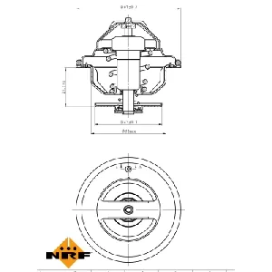 Termostat, rashladna tečnost NRF NRF 725186 IC-G0TSLZ