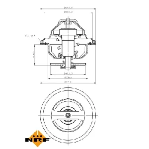 Termostat, rashladna tečnost NRF NRF 725188 IC-G0TSM1