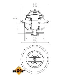 Termostat, rashladna tečnost NRF NRF 725192 IC-G0TSM3