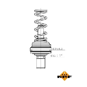 Termostat, rashladna tečnost NRF NRF 725195 IC-G0TSM5