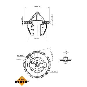 Termostat, rashladna tečnost NRF NRF 725196 IC-G0TSM6
