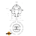 Termostat, rashladna tečnost NRF NRF 725197 IC-G0TSM7