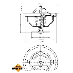 Termostat, rashladna tečnost NRF NRF 725198 IC-G0TSM8