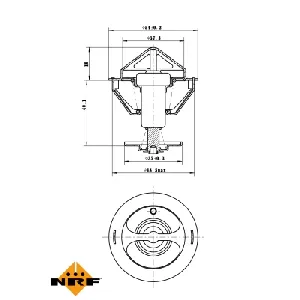 Termostat, rashladna tečnost NRF NRF 725200 IC-G0TSMA