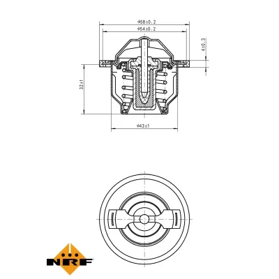 Termostat, rashladna tečnost NRF NRF 725205 IC-G0TSMD