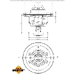 Termostat, rashladna tečnost NRF NRF 725206 IC-G0TSME