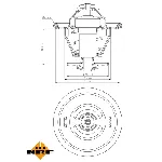 Termostat, rashladna tečnost NRF NRF 725214 IC-G0TSML