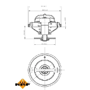 Termostat, rashladna tečnost NRF NRF 725216 IC-G0TSMN