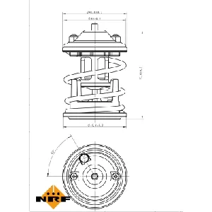 Termostat, rashladna tečnost NRF NRF 725219 IC-G0TSMP