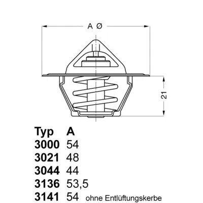 Termostat, rashladna tečnost WAHLER WA3000.75 IC-B46F78