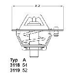 Termostat, rashladna tečnost WAHLER WA3119.88 IC-282079
