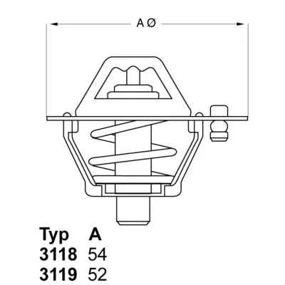 Termostat, rashladna tečnost WAHLER WA3119.88 IC-282079