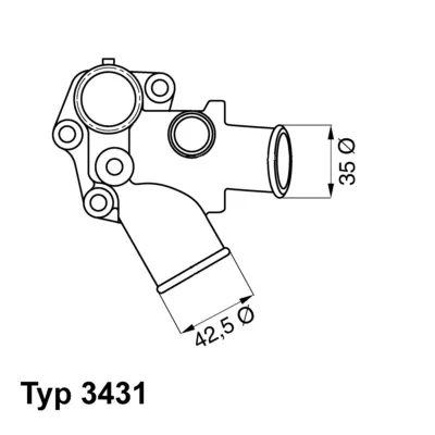Termostat, rashladna tečnost WAHLER WA3431.80D IC-504626