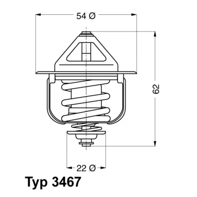Termostat, rashladna tečnost WAHLER WA3467.85D IC-A952FF