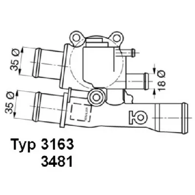 Termostat, rashladna tečnost WAHLER WA3481.88D IC-A95301