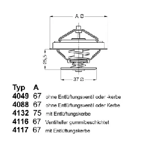 Termostat, rashladna tečnost WAHLER WA4049.87D IC-A9530A