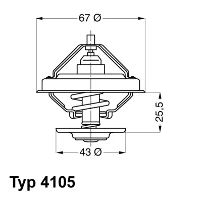 Termostat, rashladna tečnost WAHLER WA4105.71D IC-9A6BD5