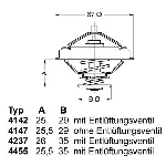 Termostat, rashladna tečnost WAHLER WA4147.80D IC-461906