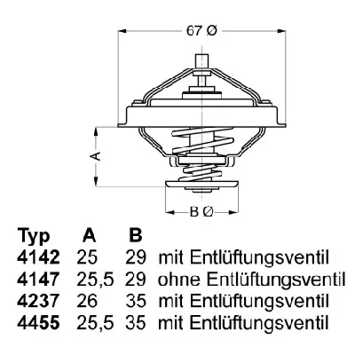 Termostat, rashladna tečnost WAHLER WA4147.80D IC-461906