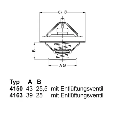Termostat, rashladna tečnost WAHLER WA4150.83D50 IC-9A82F6