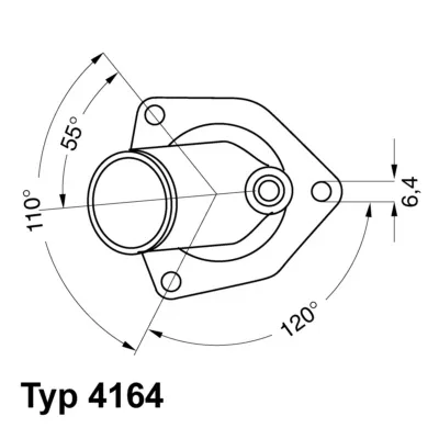 Termostat, rashladna tečnost WAHLER WA4164.92D IC-282116