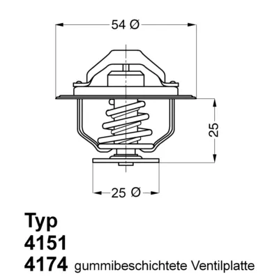 Termostat, rashladna tečnost WAHLER WA4174.82D IC-A1C862