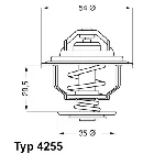 Termostat, rashladna tečnost WAHLER WA4255.92D IC-282124