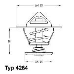 Termostat, rashladna tečnost WAHLER WA4264.87D IC-504635