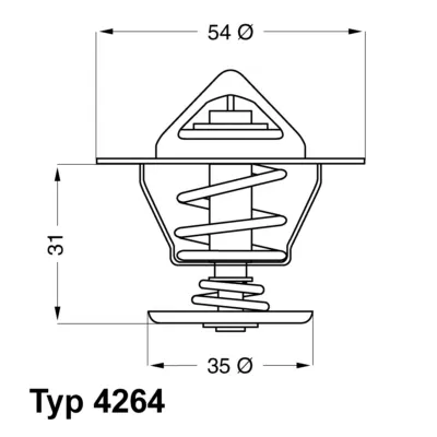 Termostat, rashladna tečnost WAHLER WA4264.87D IC-504635