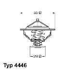 Termostat, rashladna tečnost WAHLER WA4446.83D IC-504638