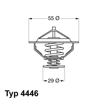 Termostat, rashladna tečnost WAHLER WA4446.83D IC-504638