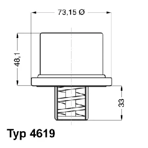 Termostat, rashladna tečnost WAHLER WA4619.75 IC-A9534C
