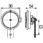 Truba HELLA 3AL922 200-761 IC-E1E3F0