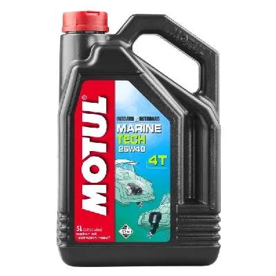 Ulje sa 4-taktne motore MOTUL MARINE TECH 4T 25W40 5L IC-F4E67A