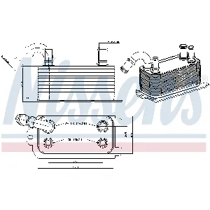Uljni hladnjak, automatski mjenjač NISSENS NIS 90661 IC-C7312B