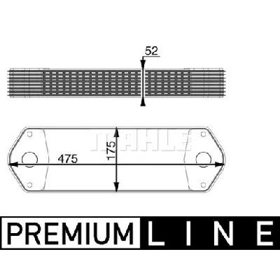 Uljni hladnjak, ulje za motor MAHLE CLC 11 000P IC-G08J7Y