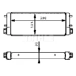 Uljni hladnjak, ulje za motor MAHLE CLC 169 001P IC-G08FHF