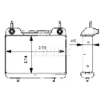 Uljni hladnjak, ulje za motor MAHLE CLC 27 000P IC-G08FGA