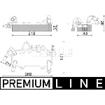 Uljni hladnjak, ulje za motor MAHLE CLC 283 000P IC-G0TOQ4