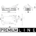 Uljni hladnjak, ulje za motor MAHLE CLC 284 000P IC-G0TOQ5